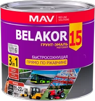 Грунт-эмаль BELAKOR 15 прямо по ржавчине 3 в 1 быстросохнущая RAL 5002 мат 10л (10кг) - купить и заказать доставку от официального партнёра в России и странах ТС