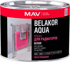 Краска BELAKOR AQUA для окрашивания предварительно загрунтованных радиаторов 