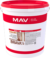 Краска BRAVA ACRYL 40 для изделий из древесины (ВД-АК-2040) белый мат 5л (5,3кг)