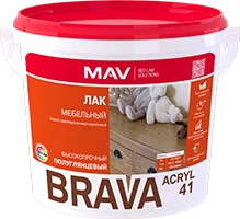 Лак BRAVA ACRYL 41 мебельный (ВД-АК-2041) орех п/мат SP 1л (1кг) - купить и заказать доставку от официального партнёра в России и странах ТС